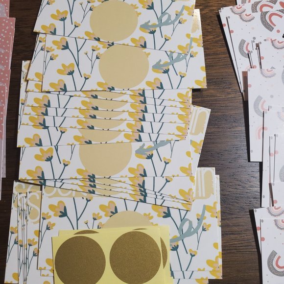 Scratch & Win-Thank You Cards- Party-Shower-Yellow Flowers - 40 Cards - Picture 2 of 8